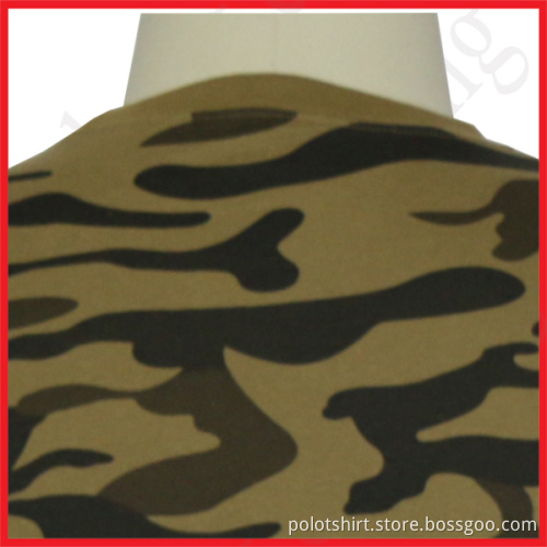 Personalized fashion design printing logo camouflage t shirt
